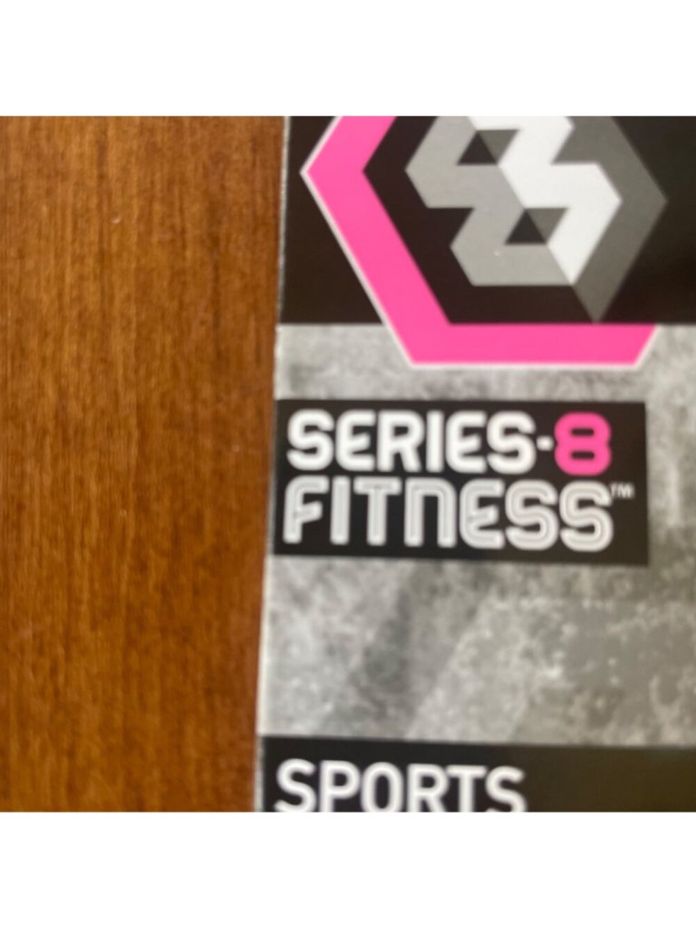 Series 8 Fitness Sports Bra Blue Sz LG Crossback Low Impact Knot Front Wireless - Picture 3 of 3